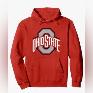 Ohio State  University Pullover Red Men's Hooded Sweatshirt